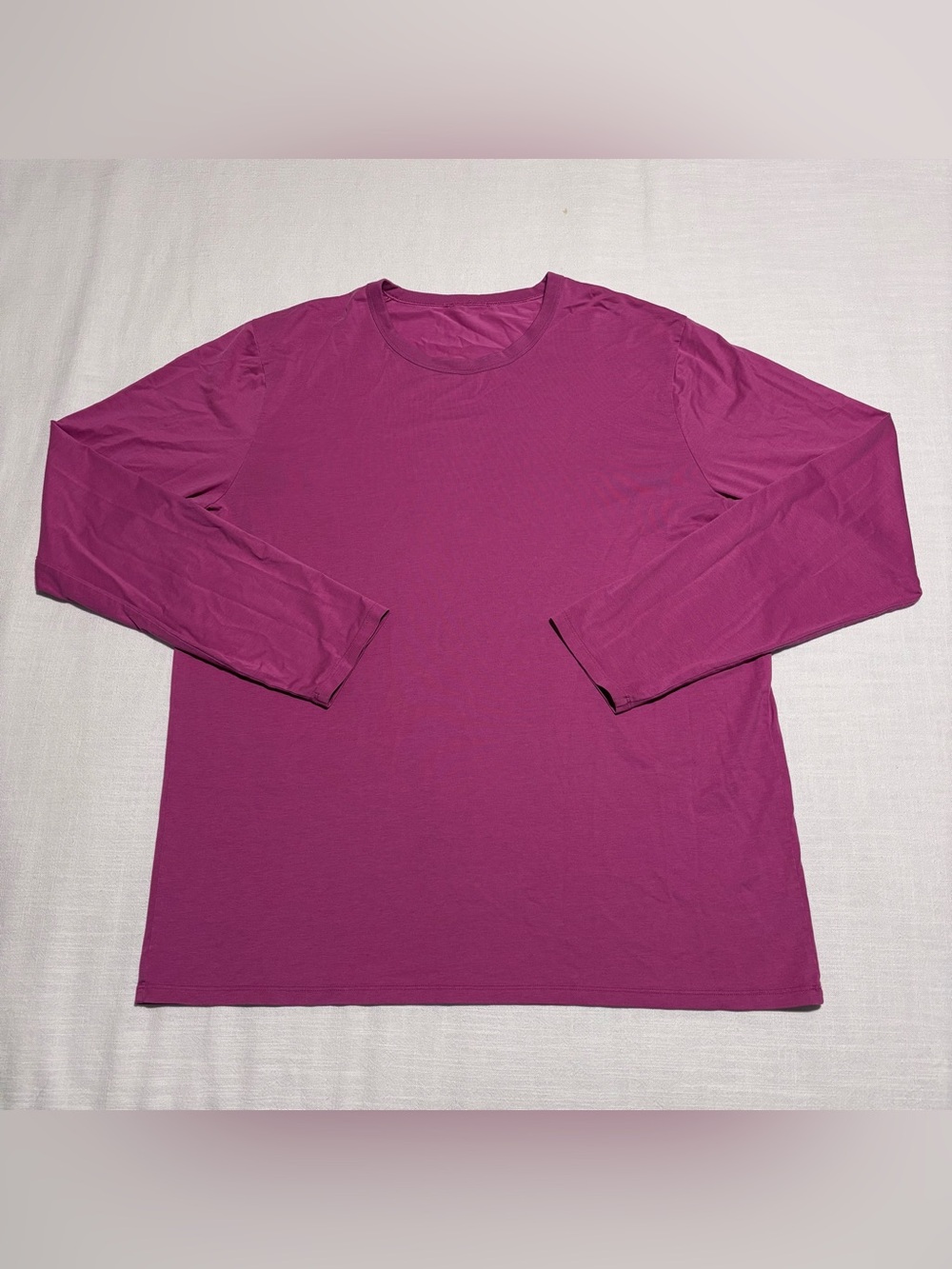 Men’s Lululemon The Fundamental Long Sleeve Tee | Magenta | Size Large | READ